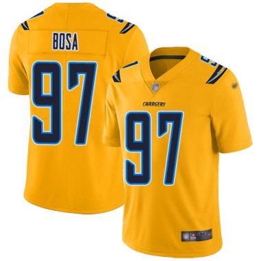 Los Angeles Chargers NFL Football Joey Bosa Gold Jersey Men Limited 97 Inverted Legend